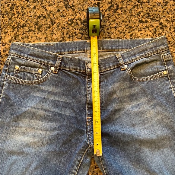 🌚FINAL🌚 LACOSTE Signature Croc Dark Wash Jeans - Picture 7 of 9